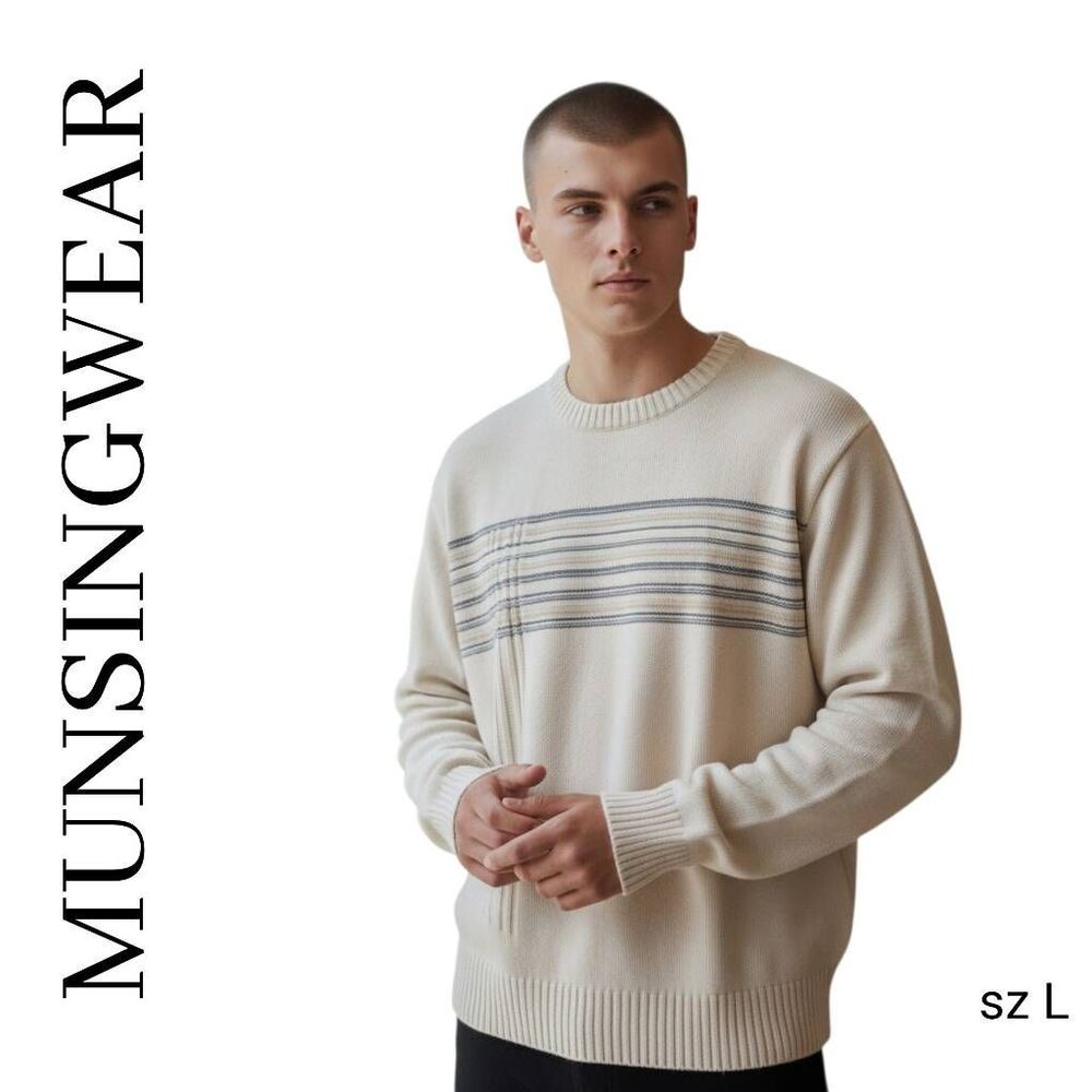 Munsingwear Neutral Tan Pullover Sweater